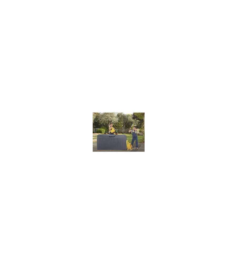 BAULE KETER "HOLLYWOOD" IN RESINA GRAFITE, 117,5X45X57,3 CM